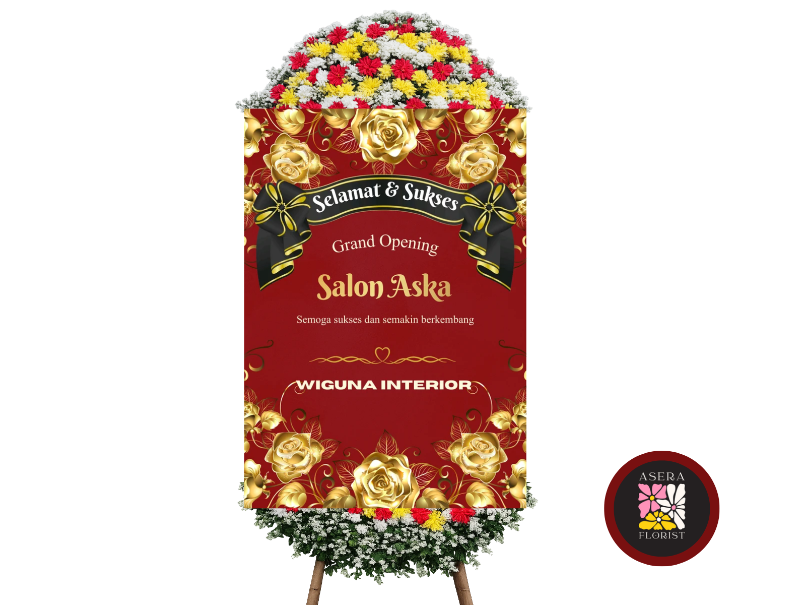 Bunga Papan Selamat Sukses Unik Digital Printing