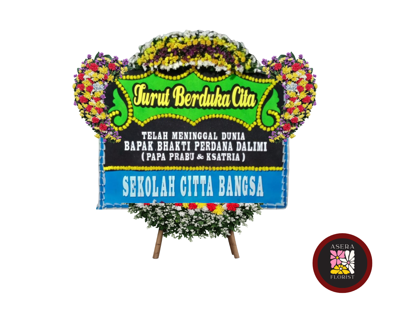 Bunga Papan Duka Cita Besar Bunga 4 Titik